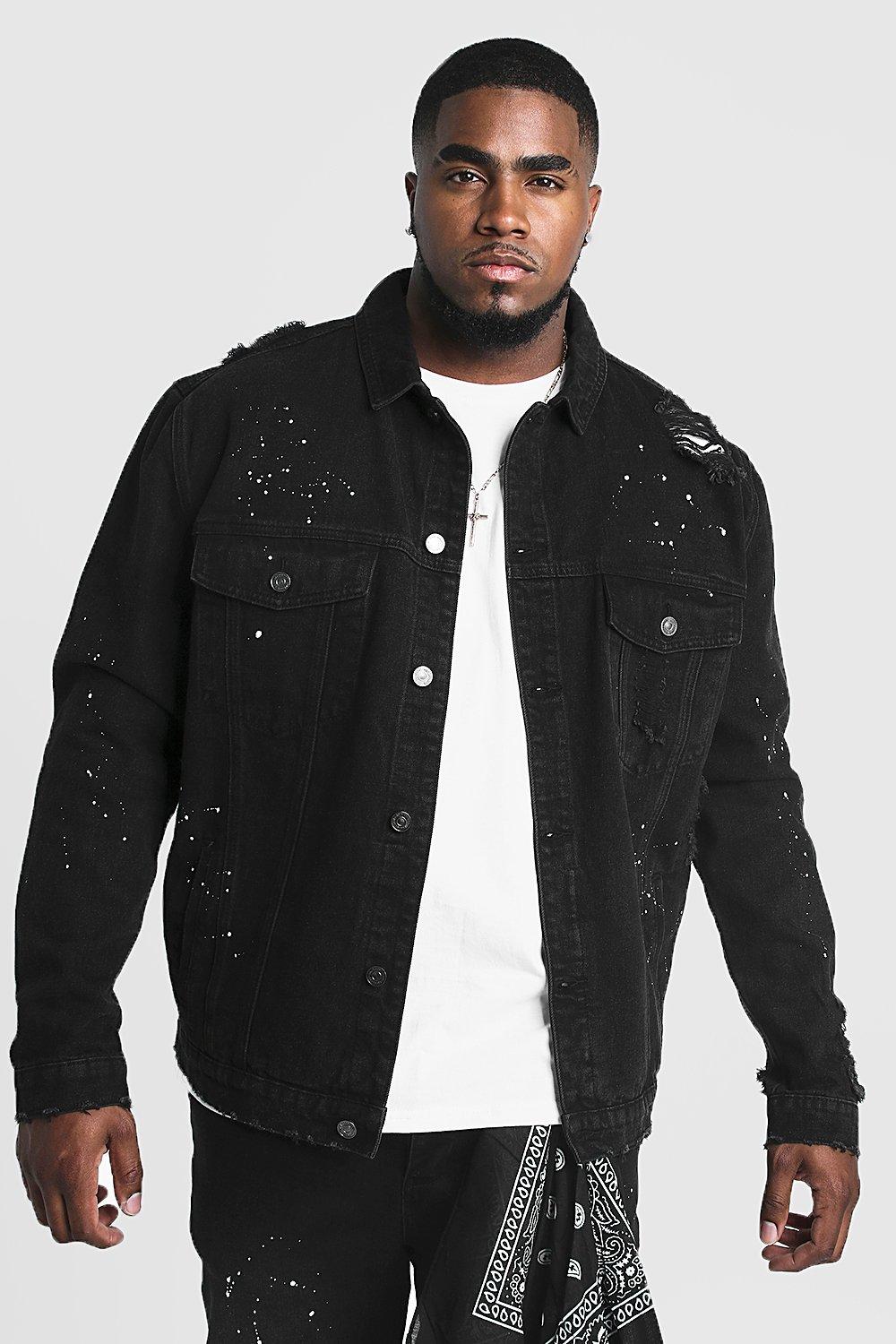 mens big and tall denim jacket